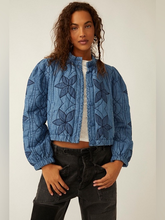 Free People Jackets & Blazers - New Free People Quinn Quilted Jacket Size L